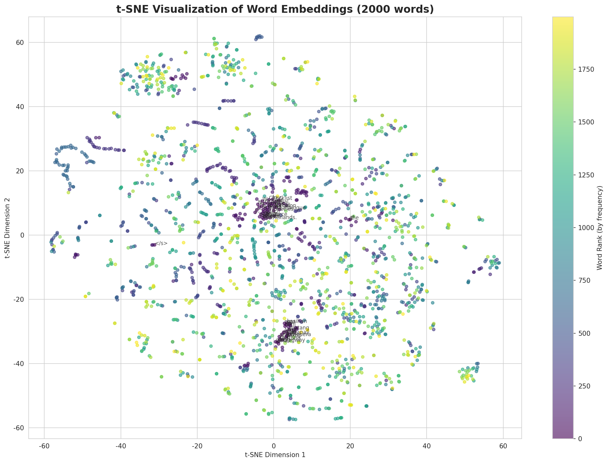 t-SNE Words